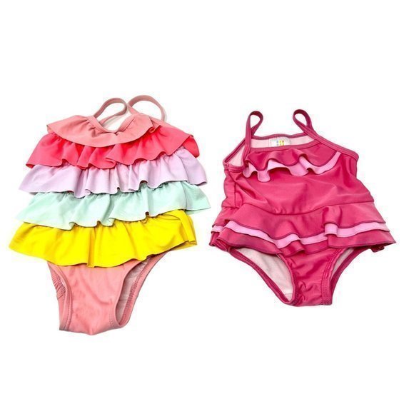 Baby Girl Clothes‎ - 2 Bathing Suits - Sizes 12 Month & 12 - 18 Month - Picture 1 of 5